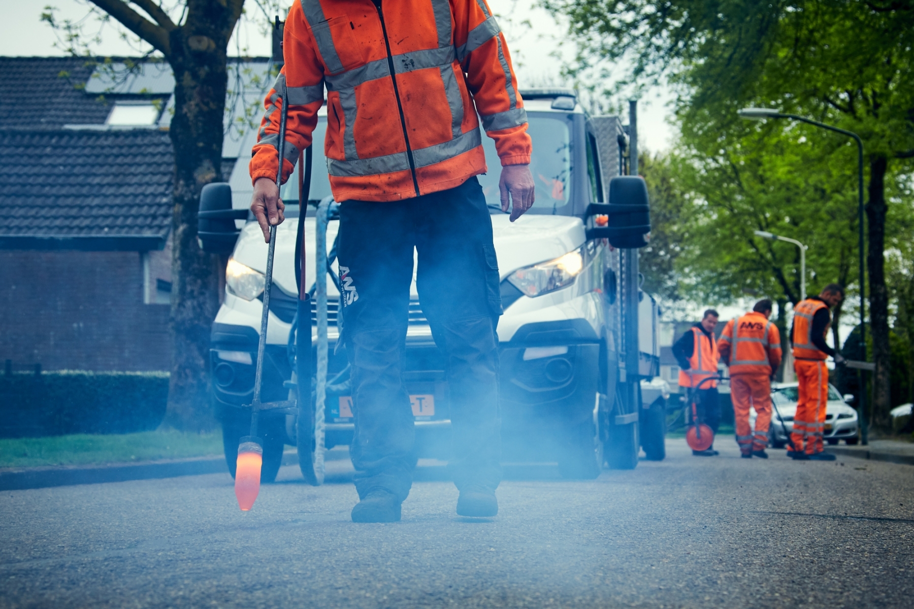 scheurreparatie asfalt