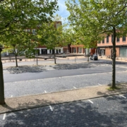 asfalt parkeerplaats